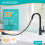 (Black) Kitchen sink mixer tap with pull down spray, chrome, single handle high arc pull out kitchen faucet 4