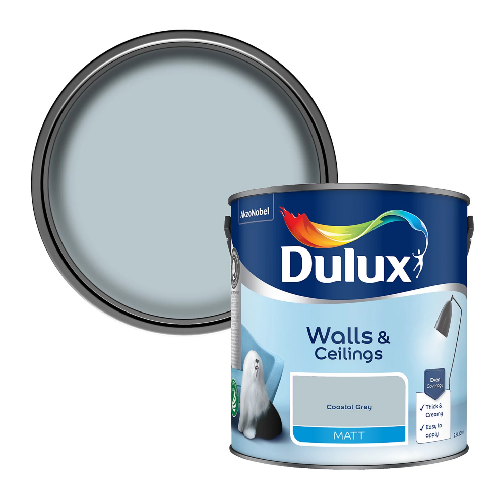 (Coastal Grey) Dulux Matt 2.5L Paint