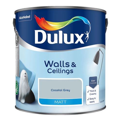 Dulux (Coastal Grey) Dulux Matt 2.5L Paint 2