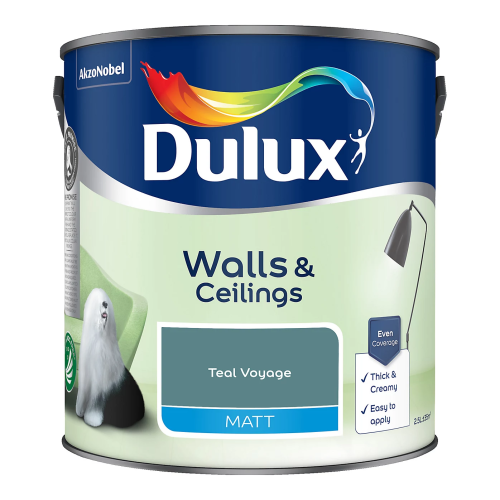 Dulux (Teal Voyage) Dulux Matt 2.5L Paint 2