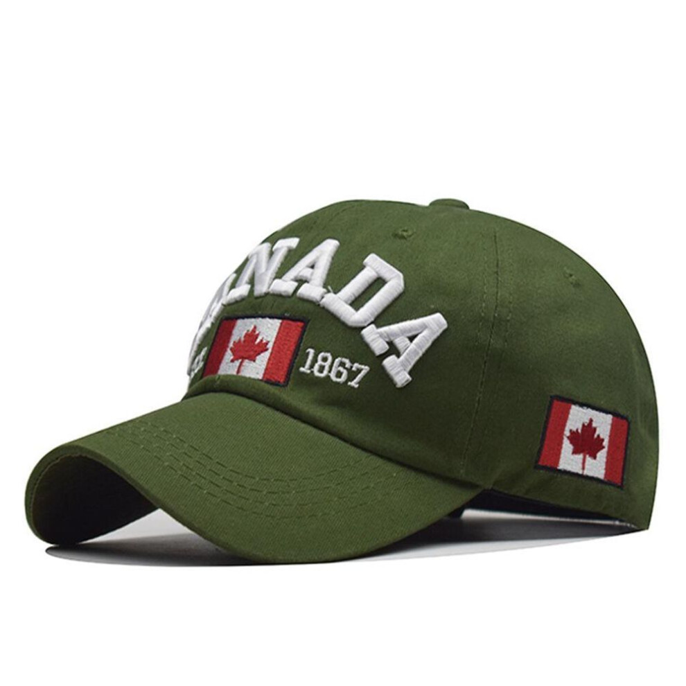 (green, 54-60 cm) [NORTHWOOD]Canada Baseball Caps for Men Women Canada Snapbacks Summer Sun Dad Hats Men Trucker Caps
