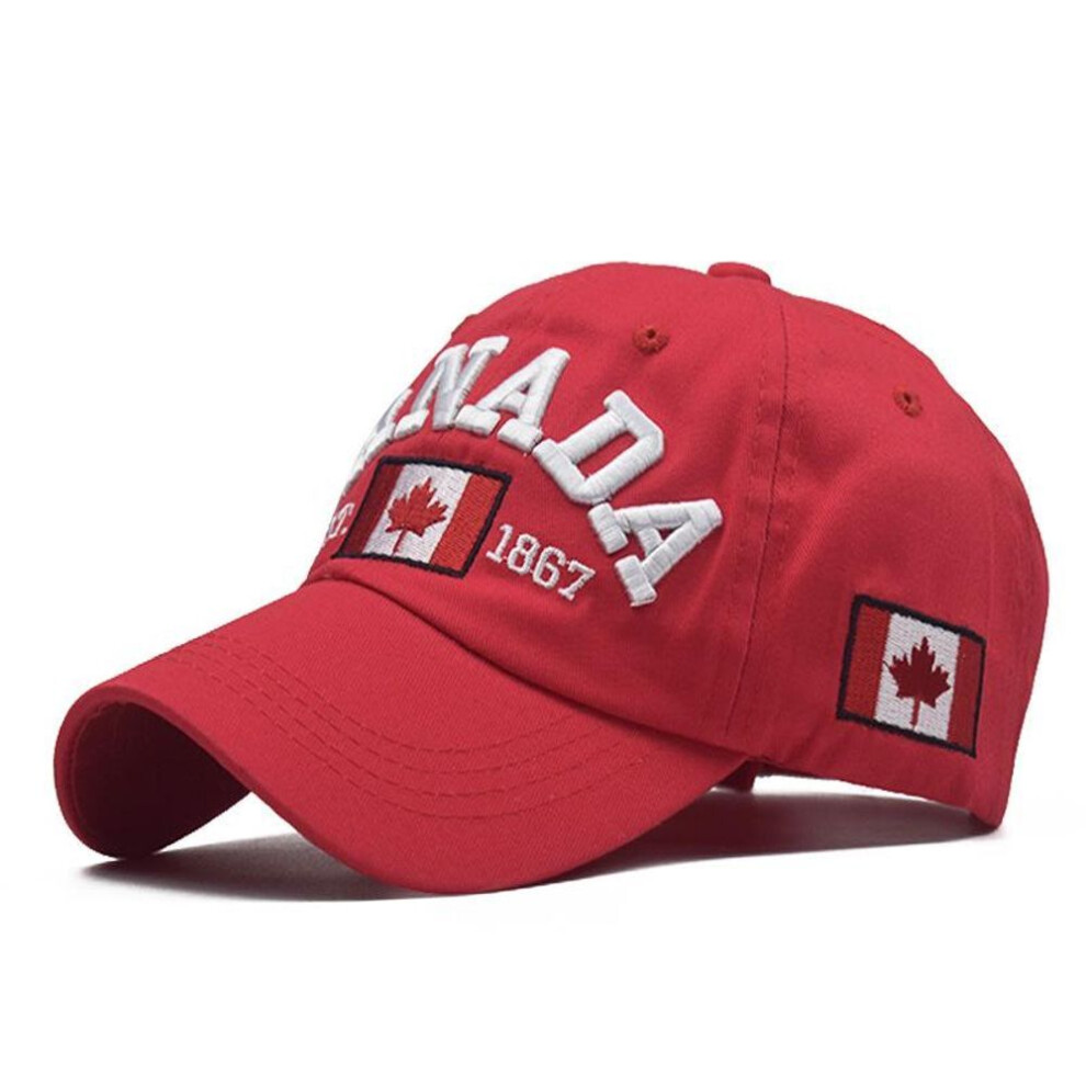 (red, 54-60 cm) [NORTHWOOD]Canada Baseball Caps for Men Women Canada Snapbacks Summer Sun Dad Hats Men Trucker Caps