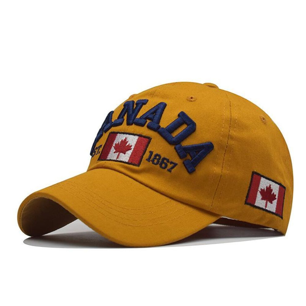 (yellow, 54-60 cm) [NORTHWOOD]Canada Baseball Caps for Men Women Canada Snapbacks Summer Sun Dad Hats Men Trucker Caps
