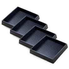 4 stuks antislip meubelpads - 2,5 x 2,5 inch vierkante rubberen antislip wieltjes, onderzetters voor poten - bank, stoel, bedstoppers
