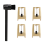4Pcs Replacement Stylus Vinyl Record Player Needles Diamond Turntable with a Cleaning Brush 4