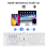Mini Foldable Bluetooth Wireless Keyboard (Sync Up to 3 Devices), Portable Folding for Android ,White 6