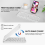 Mini Foldable Bluetooth Wireless Keyboard (Sync Up to 3 Devices), Portable Folding for Android ,White 8