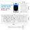 Mini Foldable Bluetooth Wireless Keyboard (Sync Up to 3 Devices), Portable Folding for Android ,White 4