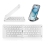 Mini Foldable Bluetooth Wireless Keyboard (Sync Up to 3 Devices), Portable Folding for Android ,White 3