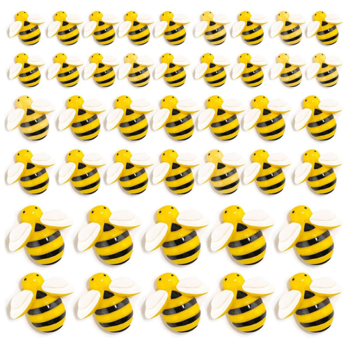 120 τμχ Bumble-Bee Decor, Ρητίνη μελισσών για χειροτεχνίες, Μικρά πλαστικά διακοσμητικά 1