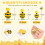 120 τμχ Bumble-Bee Decor, Ρητίνη μελισσών για χειροτεχνίες, Μικρά πλαστικά διακοσμητικά 3