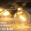 G40 Led Replacement Light Bulbs, E12 Screw Base Shatterproof Globe Bulbs for Outdoor String Lights, Warm White, 30Pack 5