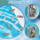 10Pcs 2 Colors Abalone Shell Pendants Natural Charms Sea Rectangle Dangle 5