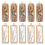 10Pcs 2 Colors Abalone Shell Pendants Natural Charms Sea Rectangle Dangle 2