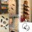 3Pack Simple Single Bottle Wall-Mounted Wine Rack, Display Metal Hanging Rack 3