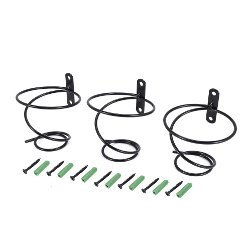 3Pack Simple Single Bottle Wall-Mounted Wine Rack, Display Metal Hanging Rack 1