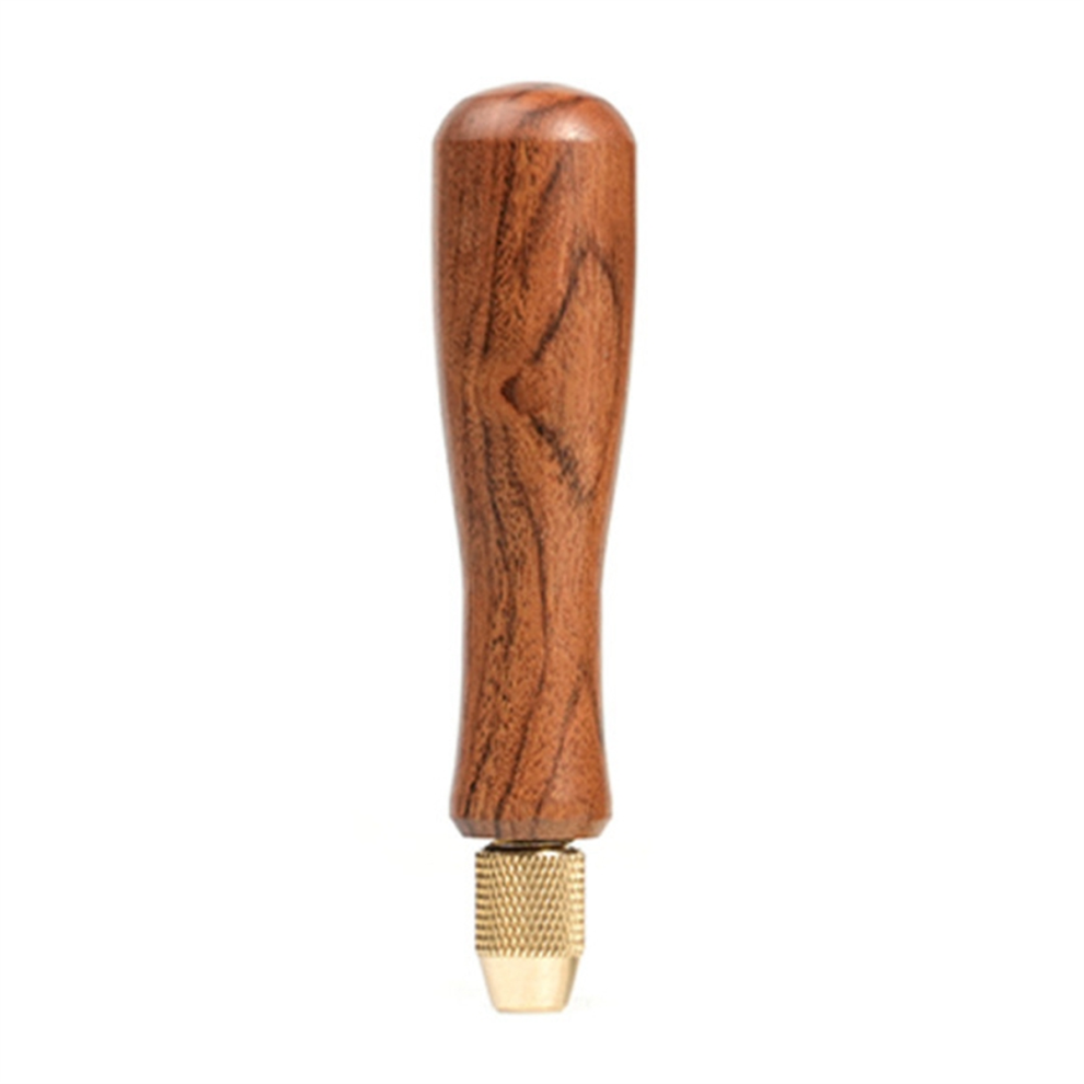 Wood File Handle Wooden Handles With Brass Collet Chuck For Small Files Accessories Diy 4851337831050