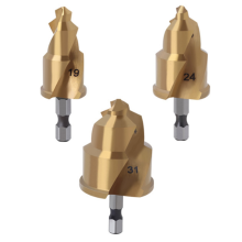 3 pe?as 20/25/32mm Broca de Passo com Ranhura Girat?ria Limite PPR Cone de Eleva??o Bits para Alargamento de Tubos de ?gua