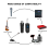 UHF XLR Adapter System Wireless Microphone Transmitter Receiver for Dynamic Guitar Audio Mixer PA 2