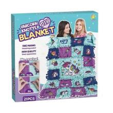 (As show, One size) Fleece Throw Kit For Girls Comfortable And Soft Fleece Blanket Kit