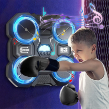 Music Boxing Machine for Children Smart Wall Mounted Decompression Target Toys Trainer