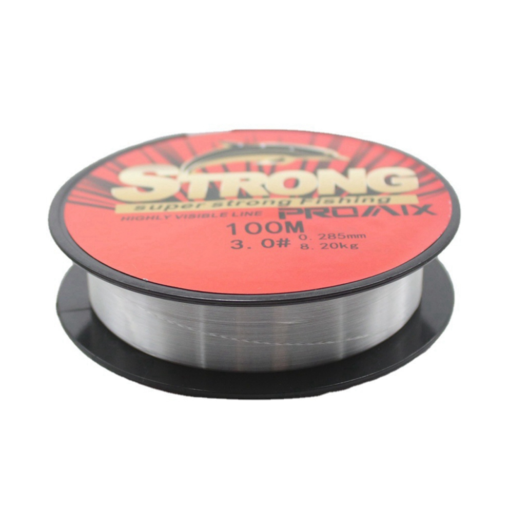 100m Transparent Nylon Fishing Line Red Main Sub-Line Number 0.8-image-OPC-PG8J2WW-NEW