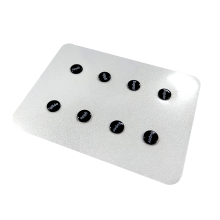 1 pe?a de mouse de vidro skates p?s almofadas universal pequenos pontos redondos adesivo fa?a voc? mesmo mouse pad para jogos de esports cor: a