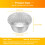 Φύλλο αλουμινίου Ramekin Paper Cup 150 Pack Ψήσιμο μιας χρήσης 10