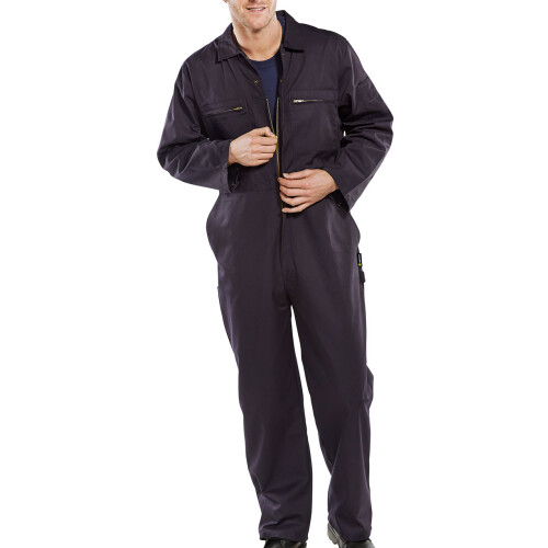 BEESWIFT HEAVYWEIGHT BOILERSUIT NAVY BLUE 40