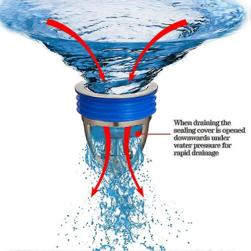 (Silicone Ring, One size) Maglev Floor Drain Backflow Preventer 37-42mm Installation Drain Deodorant Plug 1