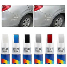 (PF-12 Flash silver, One size) Car Mending Fill Paint Pen Coat Painting Scratch Clear Remover Tool Professional Applicator Waterproof Touch Up Car Paint Repair