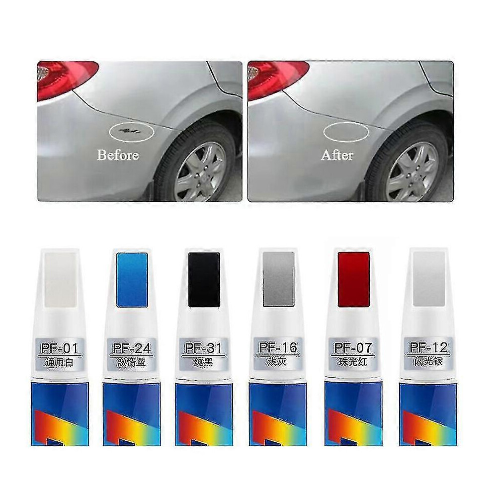 (Pf-12 Flash One Size) Car Mending Fill Paint Pen Coat Painting Scratch Clear Remover Tool Professional Applicator Waterproof Touch Up Car Pai Silver 5061429022535