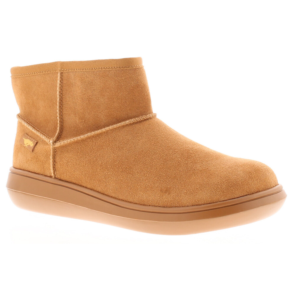 (Tan, 4 (Adults')) Rocket Dog Womens Boots Ankle Sugar Rush Suede Leather Pull On camel UK Size