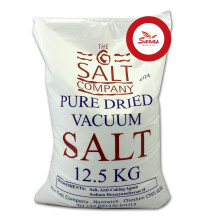 The Salt Company Pure Dried Vacuum Salt - 12.5kg | High-Purity Fine Salt for Food, Water Softening & Industrial Use