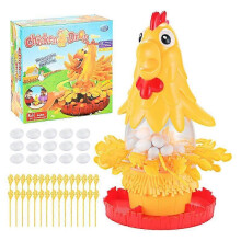 (As show, One size) Laying Eggs Toy Kids Interactive Plucking Board Game Kids Fun Board Game For Hand Eye Coordination Multiplayer Hen Toys For