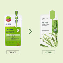 Mediheal Oficial [Mascarilla de Tela No 1 de Corea] - Mascarilla Control de Imperfecciones de Tea Tree (10EA)