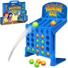 (As show, One size) Classic Board Games 4 Shots Game Bounce and Link Ball Game Bouncing Linking Shots Educational Toys Educational Multiplayer Toys for Kids Children