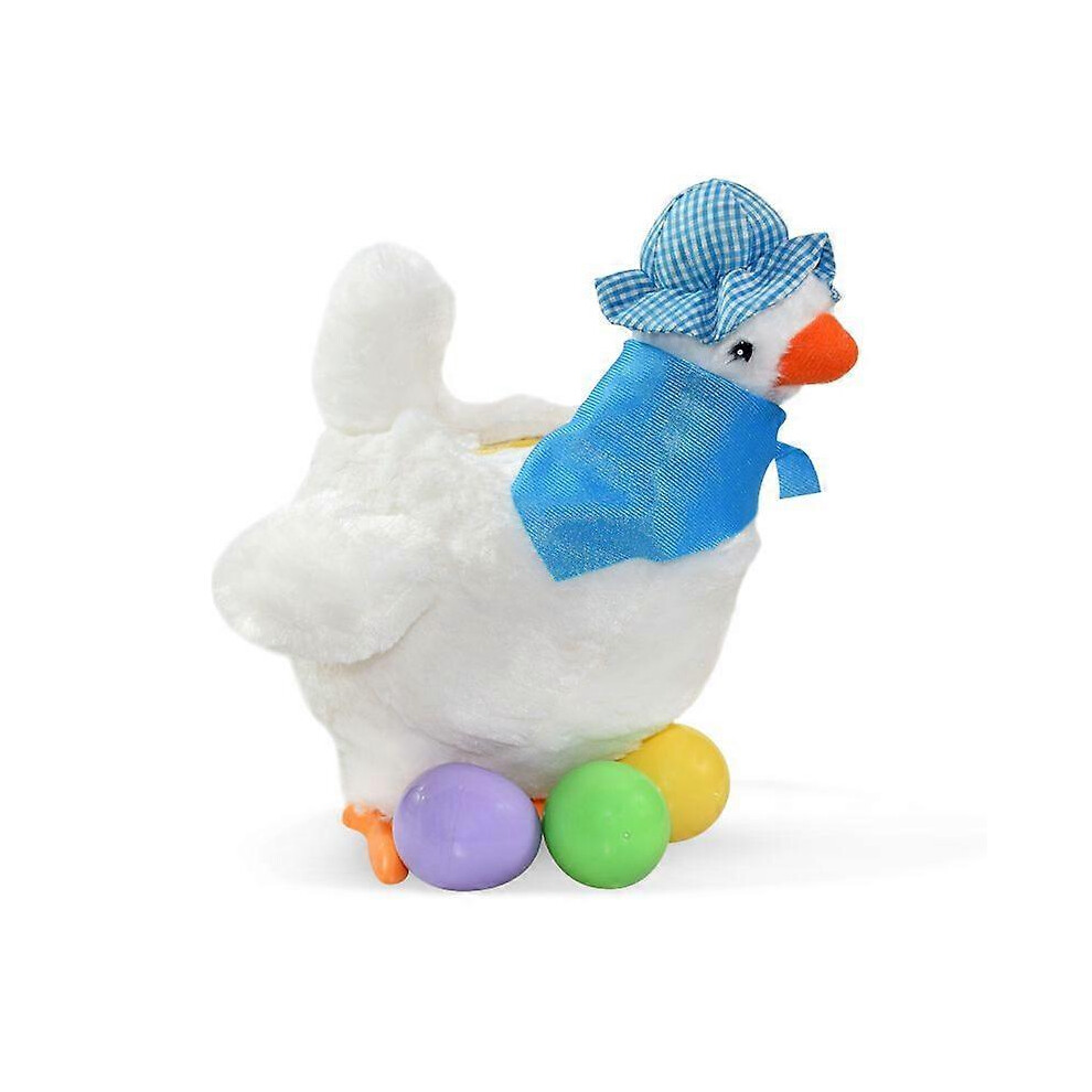 Fitville (Yellow, One Size) New Laying Egg Hen Chicken Electronic Plush Toy Dancing Singing Anti-Stress Gadget Funny Christmas Gift For Kids