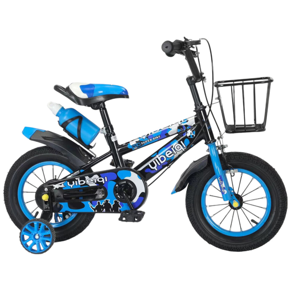 (16 Inch) 12/14/16 inch Kids Bike Bicycle Children Boys Blue