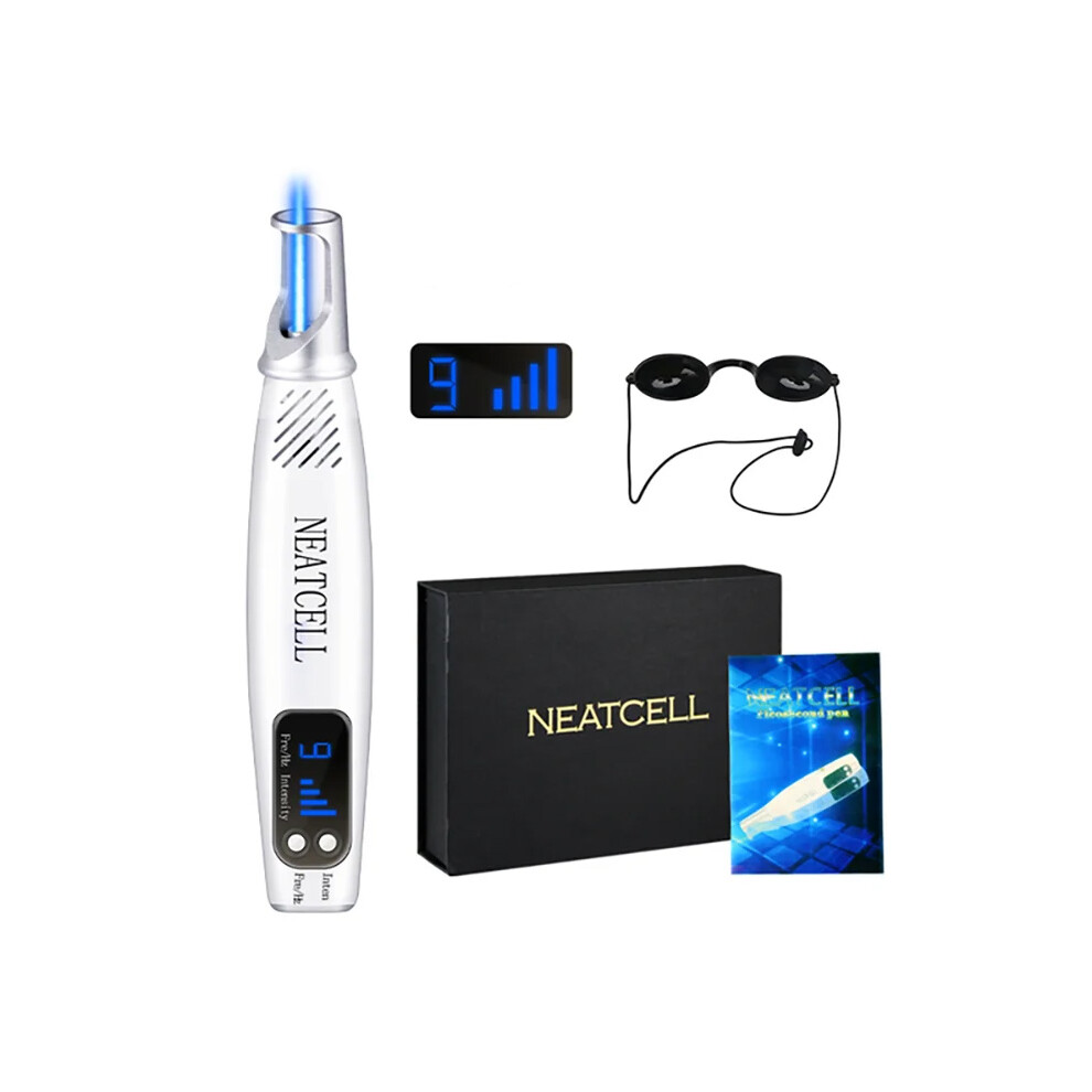 (Blue Pen) Neatcell Picosecond Laser Pen Tattoo Scar Machine Black Acne Scars Remover