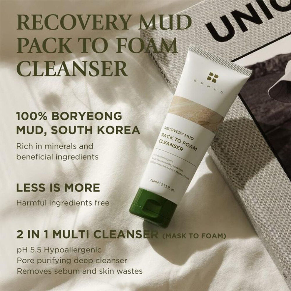 [BRMUD] Recovery Mud Pack To Foam Cleanser 110ml