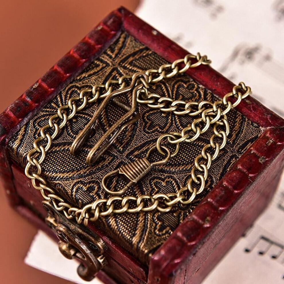 Bronze Alloy Chain For Antique Quartz Women Mens Vintage For Pocket Watch