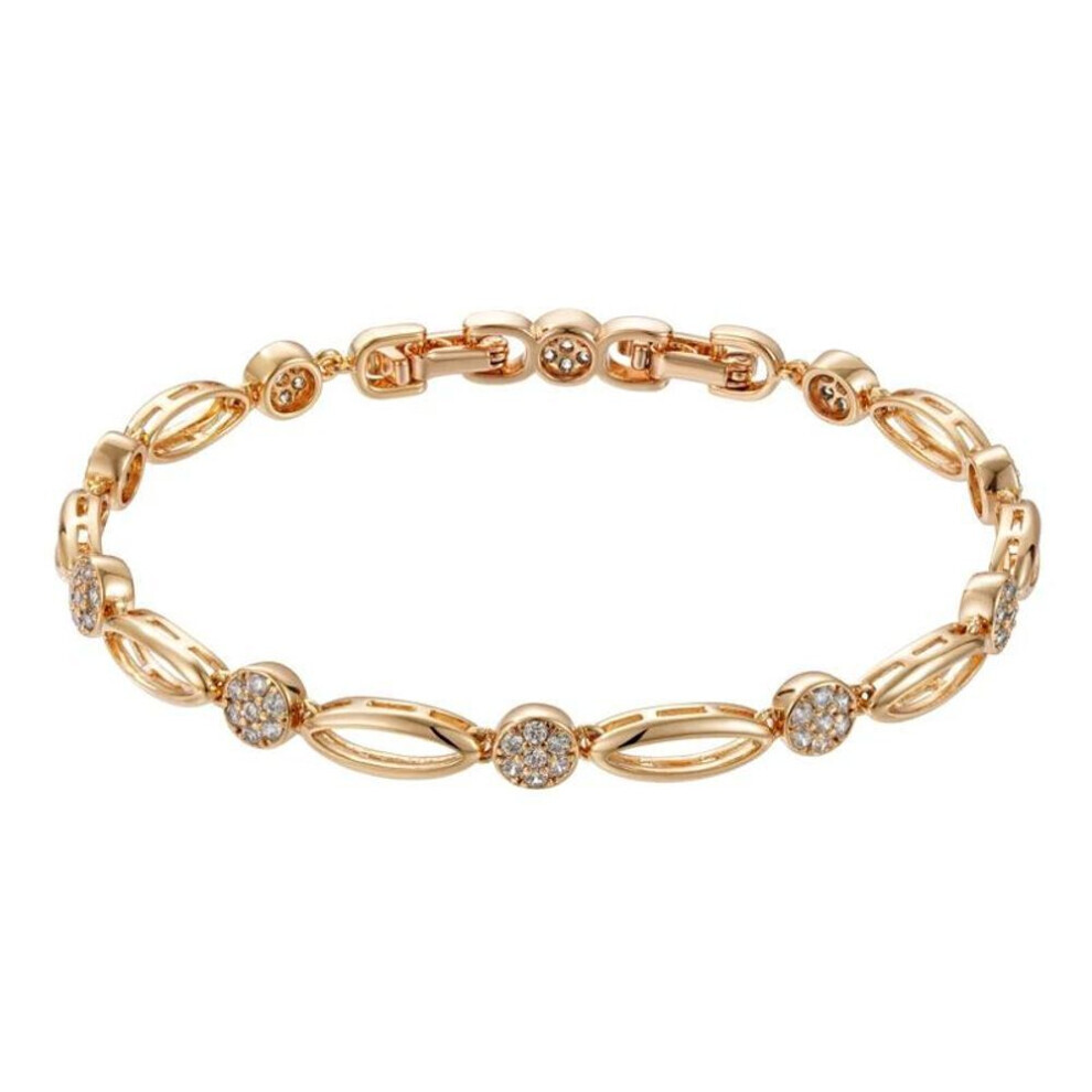 Fashion Gold Color Women Zircon Bracelets Light Luxury Accessories Jewelry