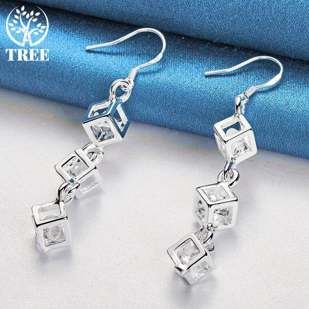 Maxpower 925 Sterling Baishige Aaa Zircon Drop Earrings Jewelry Silver