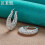 925 Sterling Silver Fashion Openwork Pattern Earring Jewelry 3