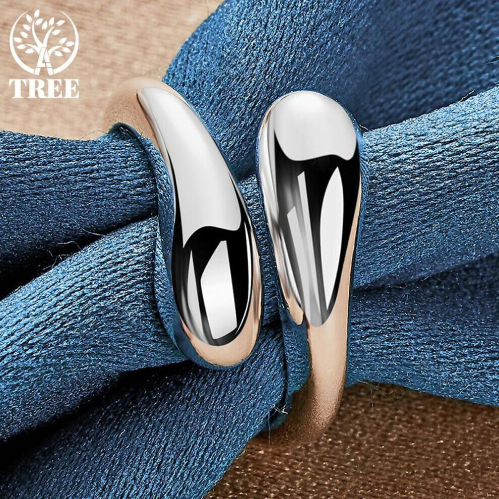 925 Sterling Silver Water Droplets/raindrops Ring Jewelry