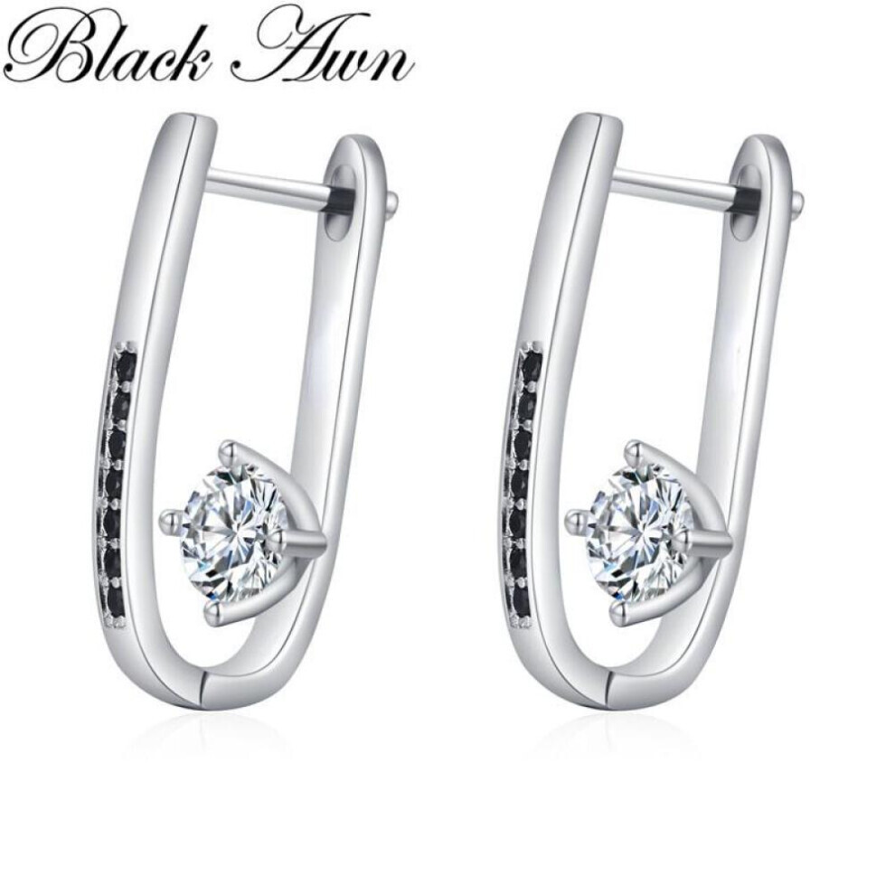 Maxpower Black Awn Black And White Design Jewelry Drop Earrings For Women White,Black