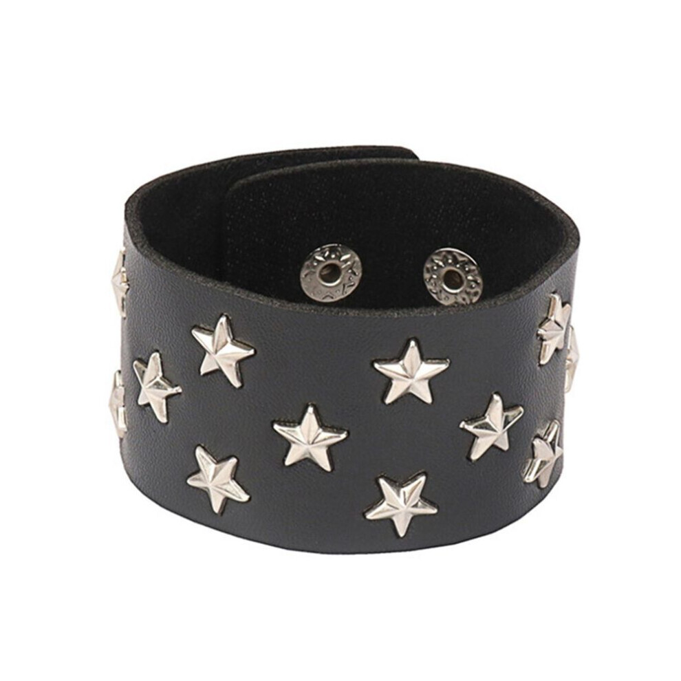 Maxpower Leather Studded Punk Bracelet Studded Armband Rivets Bracelet Spike Rivets Cuff Bangle Unisex Metal Studded Wristband Not,Specified