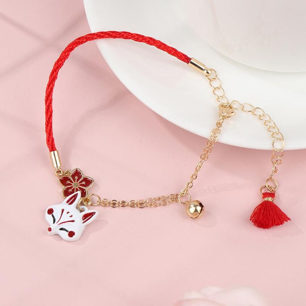 Maxpower Flower Animal Bracelet For Women Cute Fox Jewelry Lucky Bell Bracelet Not,Specified