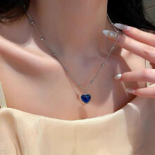 Collier pendentif cœur brillant pour femmes, collier élégant et exquis, bijoux cadeau